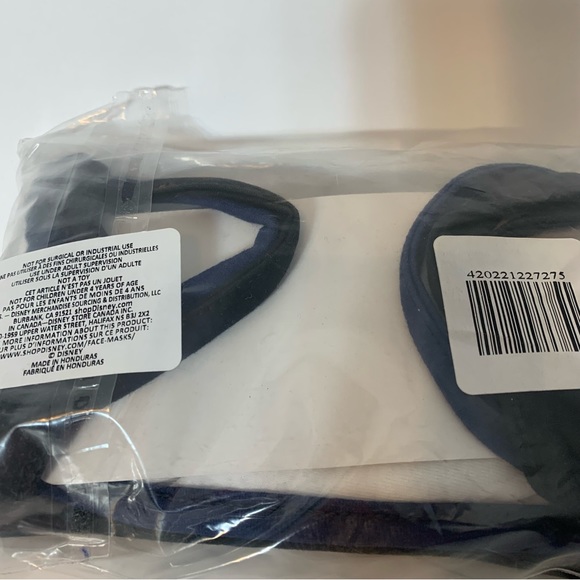 NWT. Cloth face Masks Authentic Disney Mickey Mouse Face Characters - Picture 2 of 3